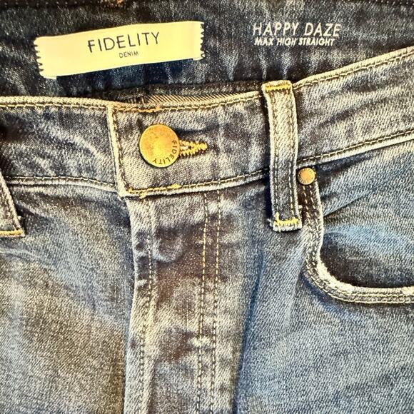 FIDELITY DENIM Happy Daze Max High Straight Jeans 30 NWT* - Picture 5 of 5